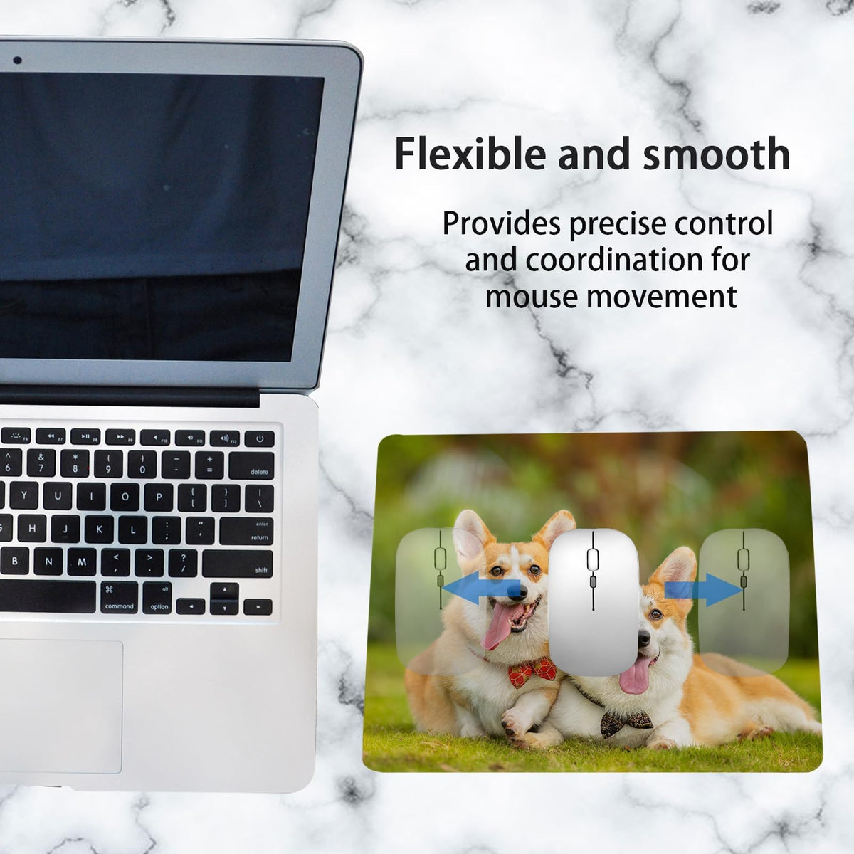 80 PCS White Mouse Pad 3mm Thick for Heat Press Printing,Bulk Mousepad Blanks for Heat Transfer