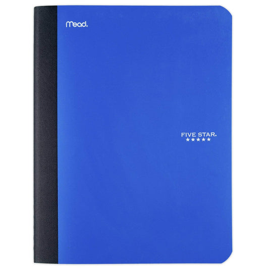 Five Star Composition Notebook, College Ruled Comp Book, Writing Journal, Lined Paper, Home School