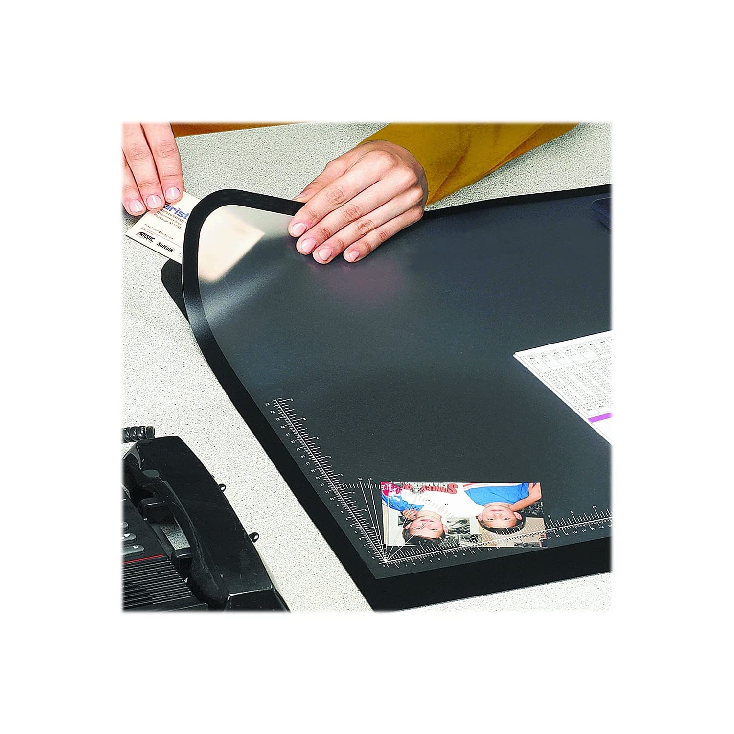 Artistic Logo Pad Engineering Desk Mat Pad for Desktop Organization & Document Protection, Printed