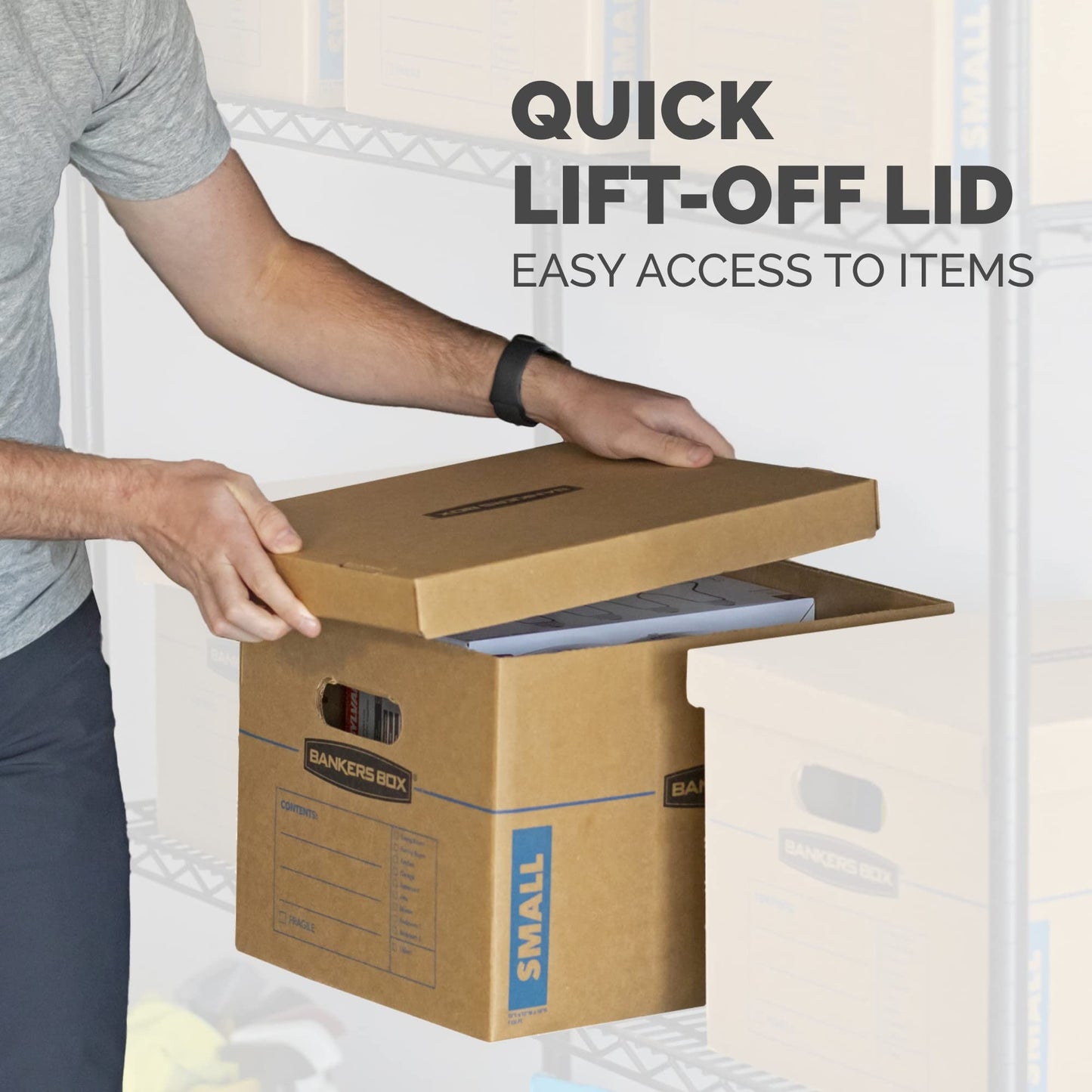 Bankers Box 10-Pack Medium Classic Moving Boxes with Reinforced Handles