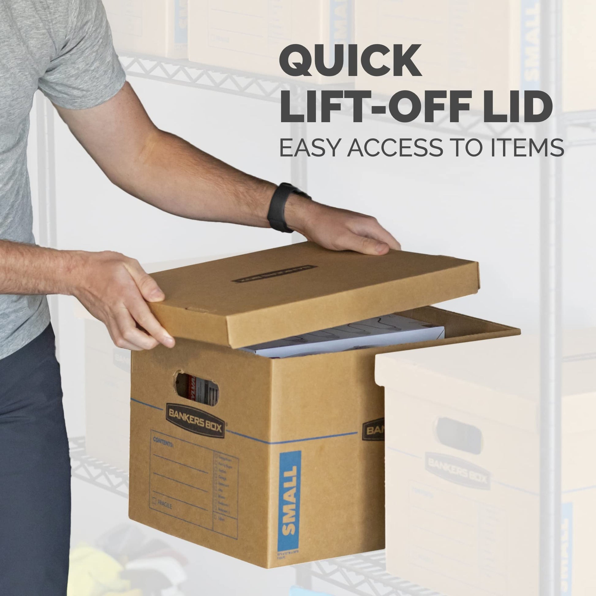 Bankers Box 10-Pack Medium Classic Moving Boxes with Reinforced Handles