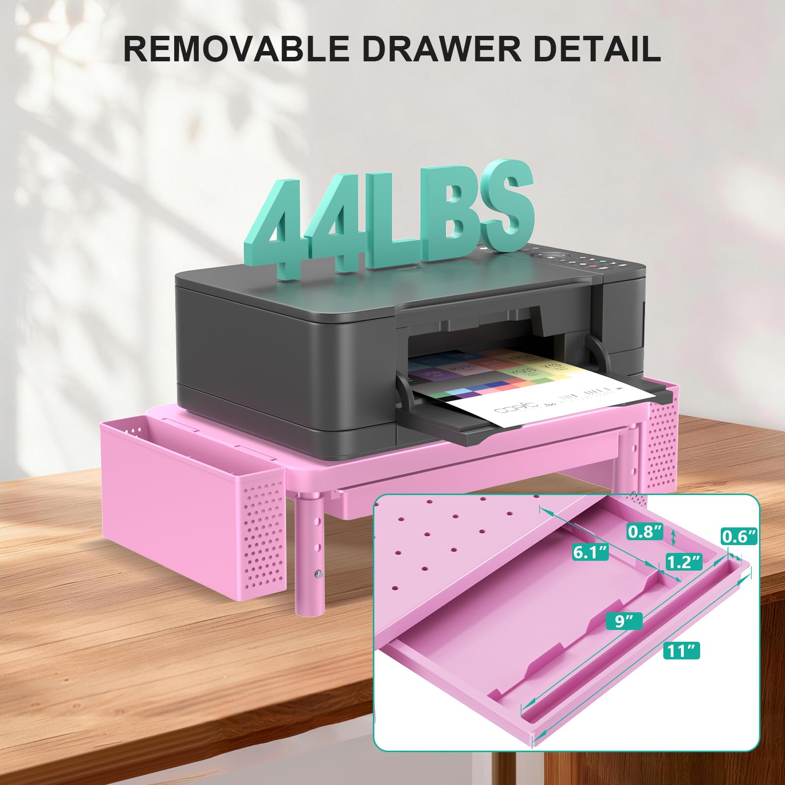 WALI Computer Monitor Stand with Storage and Pen Holder