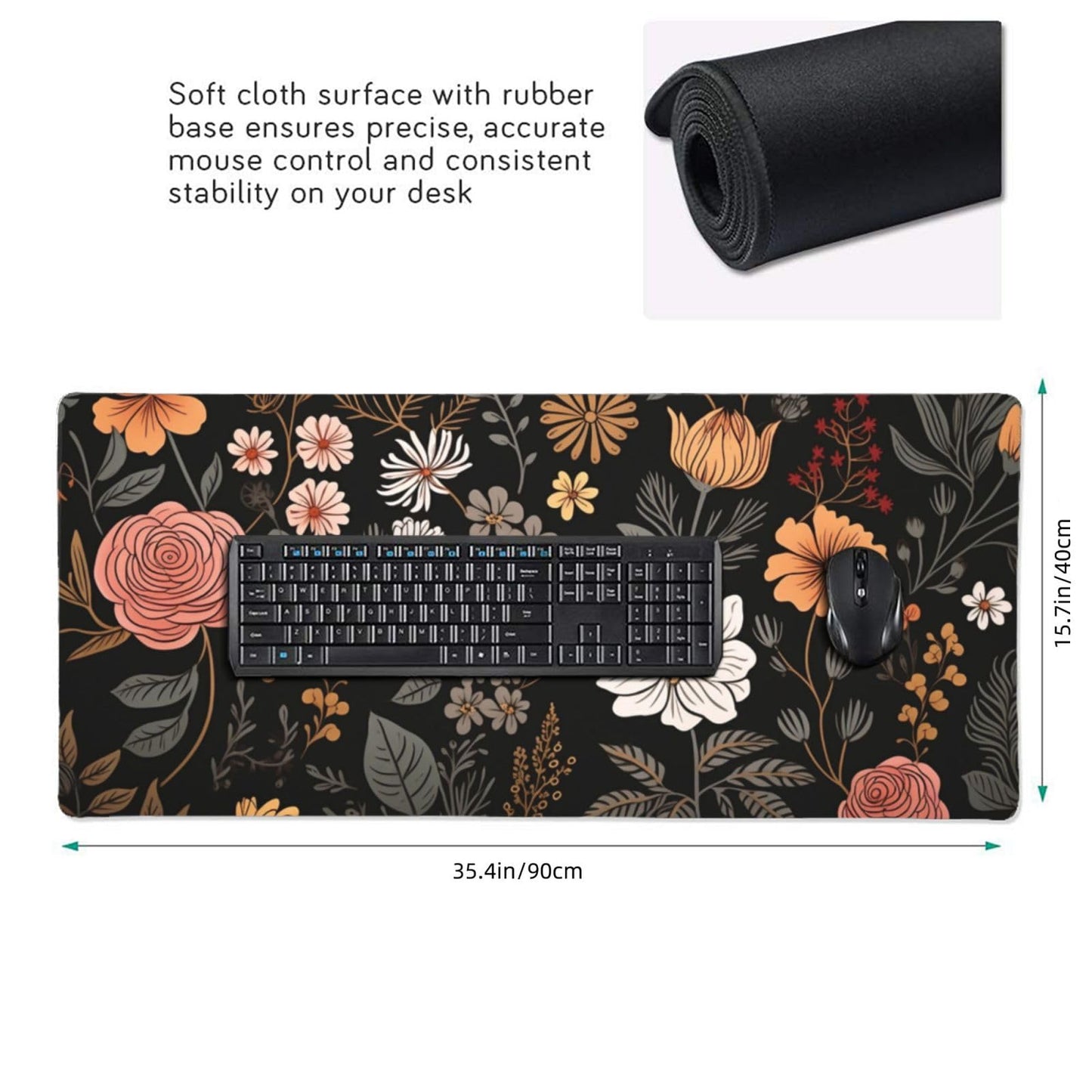 35.4 x 15.7 in, Waterproof XXL Large Mouse Pad for Desk, Extended Keyboard Mouse Mat for Computer