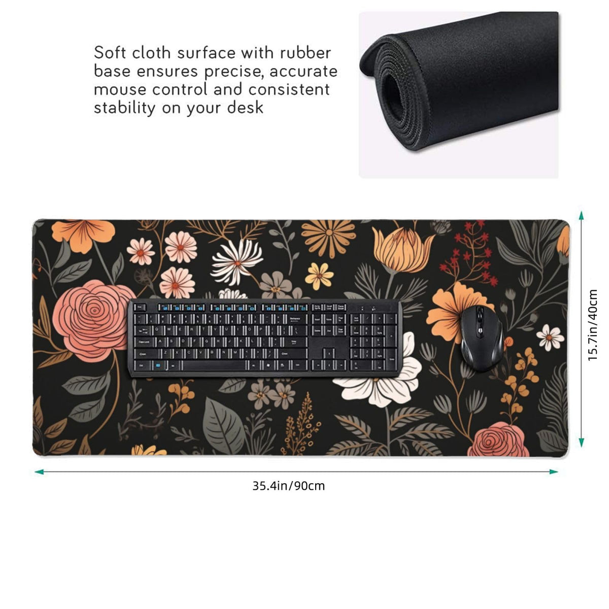 35.4 x 15.7 in, Waterproof XXL Large Mouse Pad for Desk, Extended Keyboard Mouse Mat for Computer
