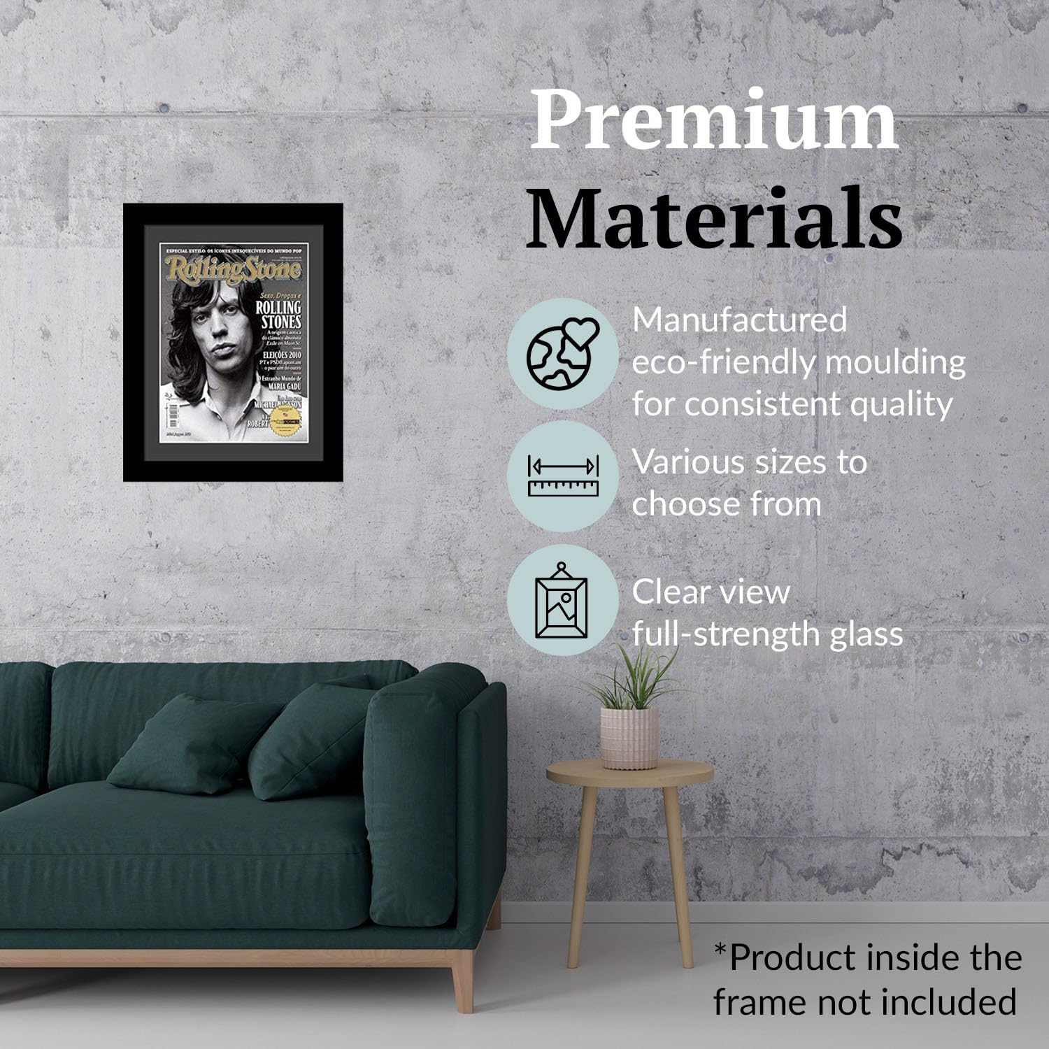 Creative Picture Frames 10.5 x 12.5 Magazine Frame with Full-Strength Glass, Holds Up To A 1/4"