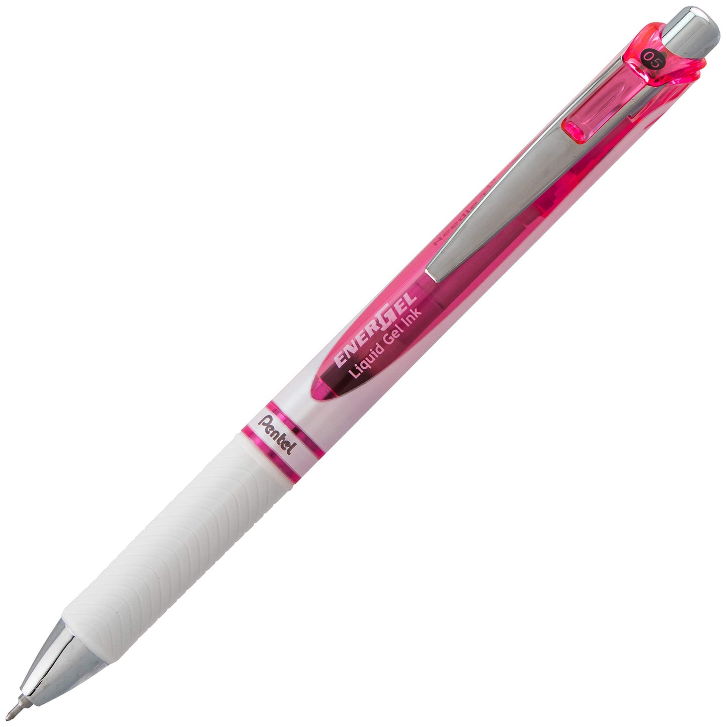 Pentel EnerGel Pearl Deluxe RTX Liquid Gel Pen, 0.5mm, Fine Line, Needle Tip, Black Ink, Box of 12