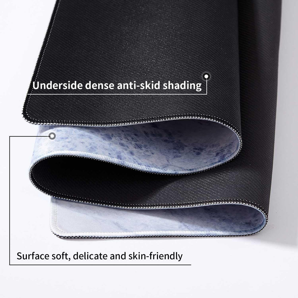 DOBAOJIA Marble Mouse Pad, Mouse and Keyboard Combo Pad XXL 31.5” x 15.8”