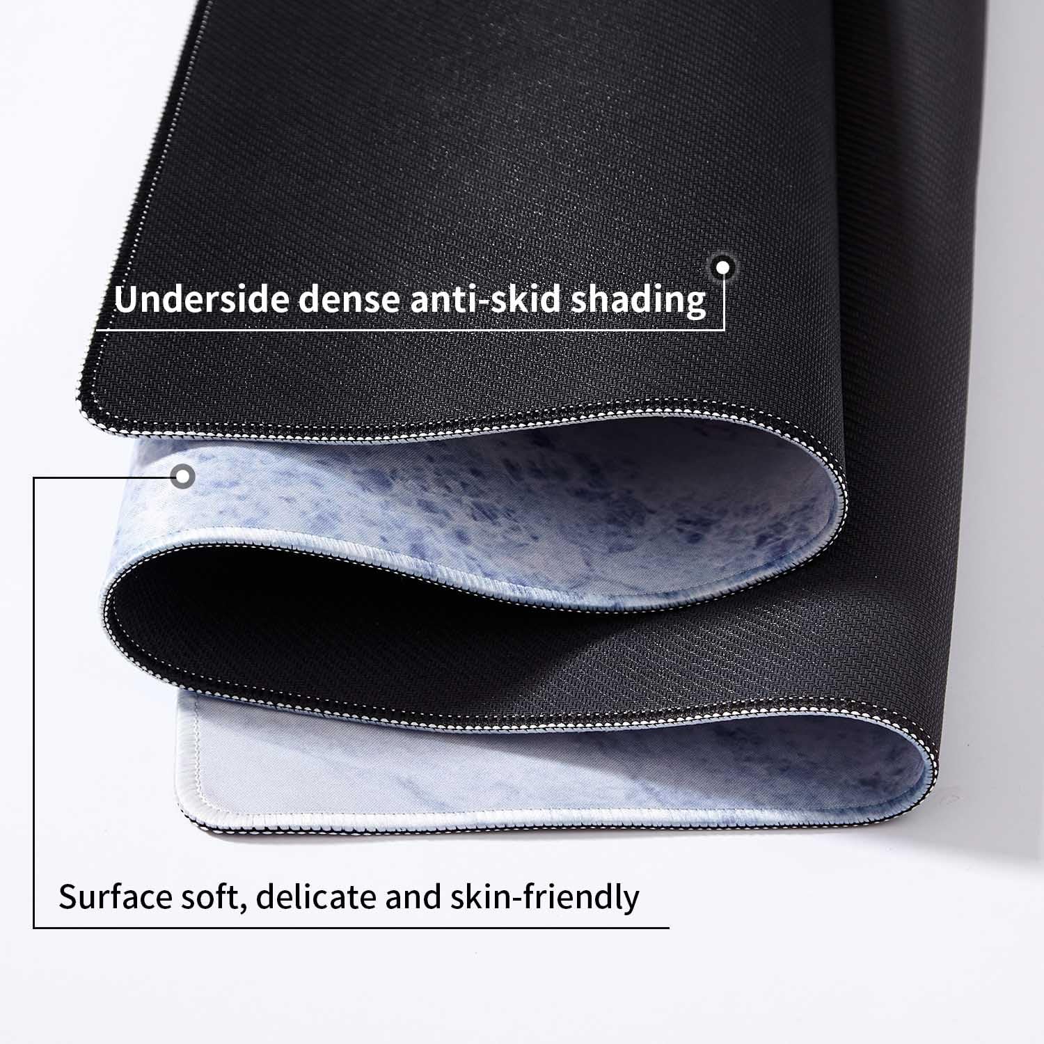 DOBAOJIA Marble Mouse Pad, Mouse and Keyboard Combo Pad XXL 31.5” x 15.8”