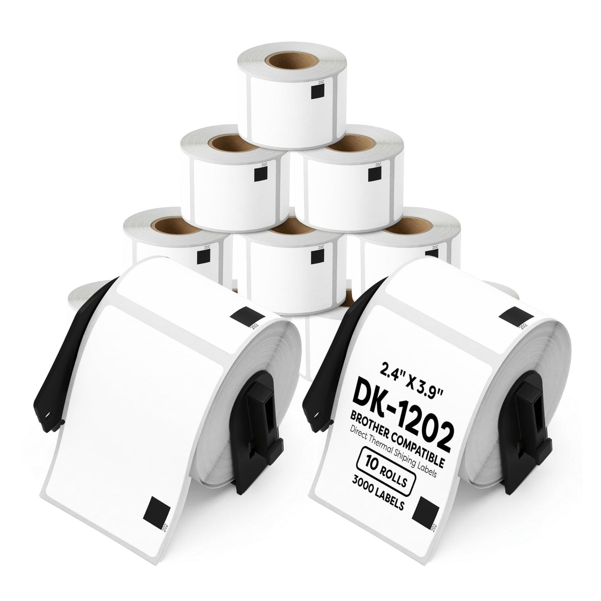 Replacement for Brother DK-1202, 2.4x3.9 Inches Thermal