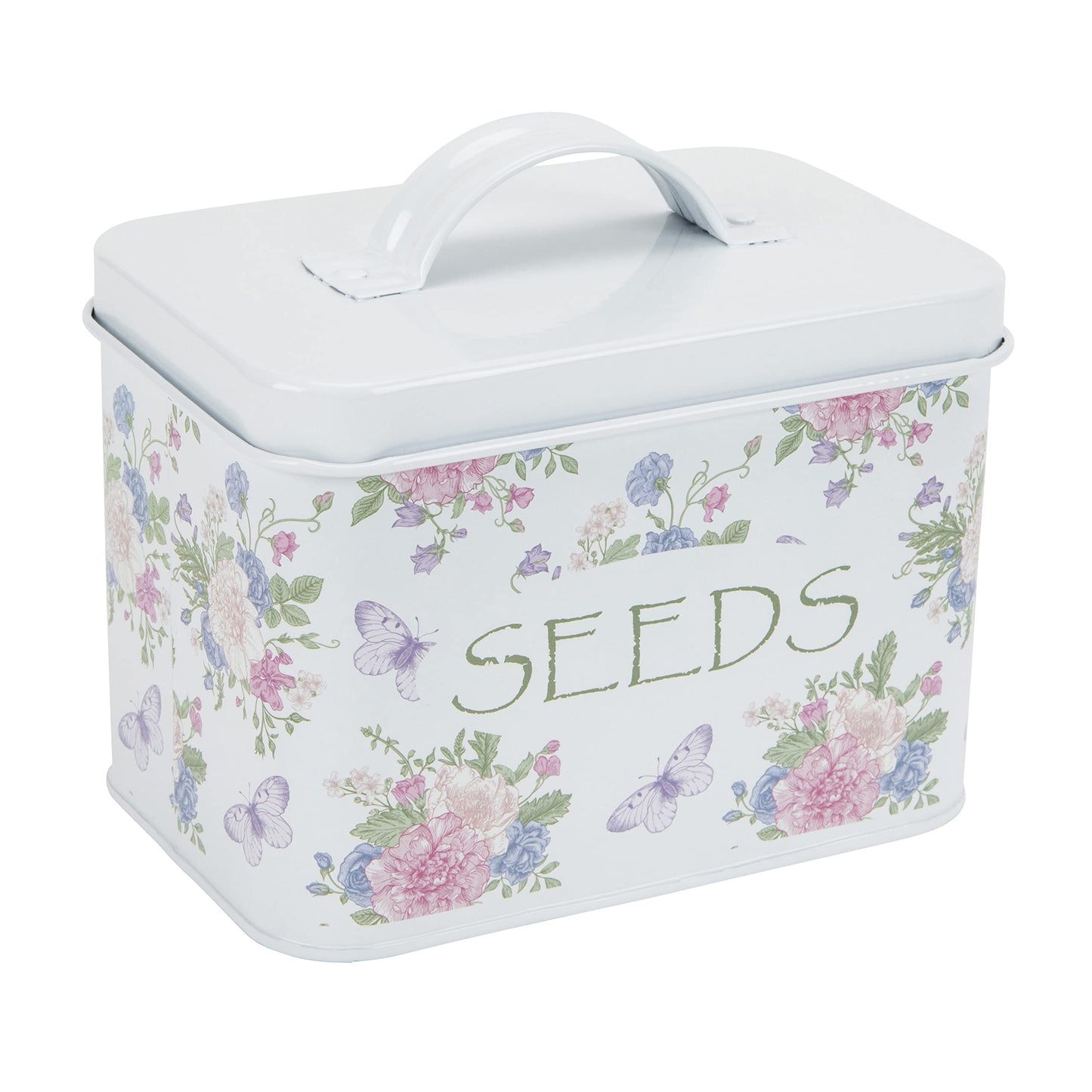 Katai – Seed Storage Box – Durable Metal Organizer for Gardeners with Lid, Monthly Dividers, 20