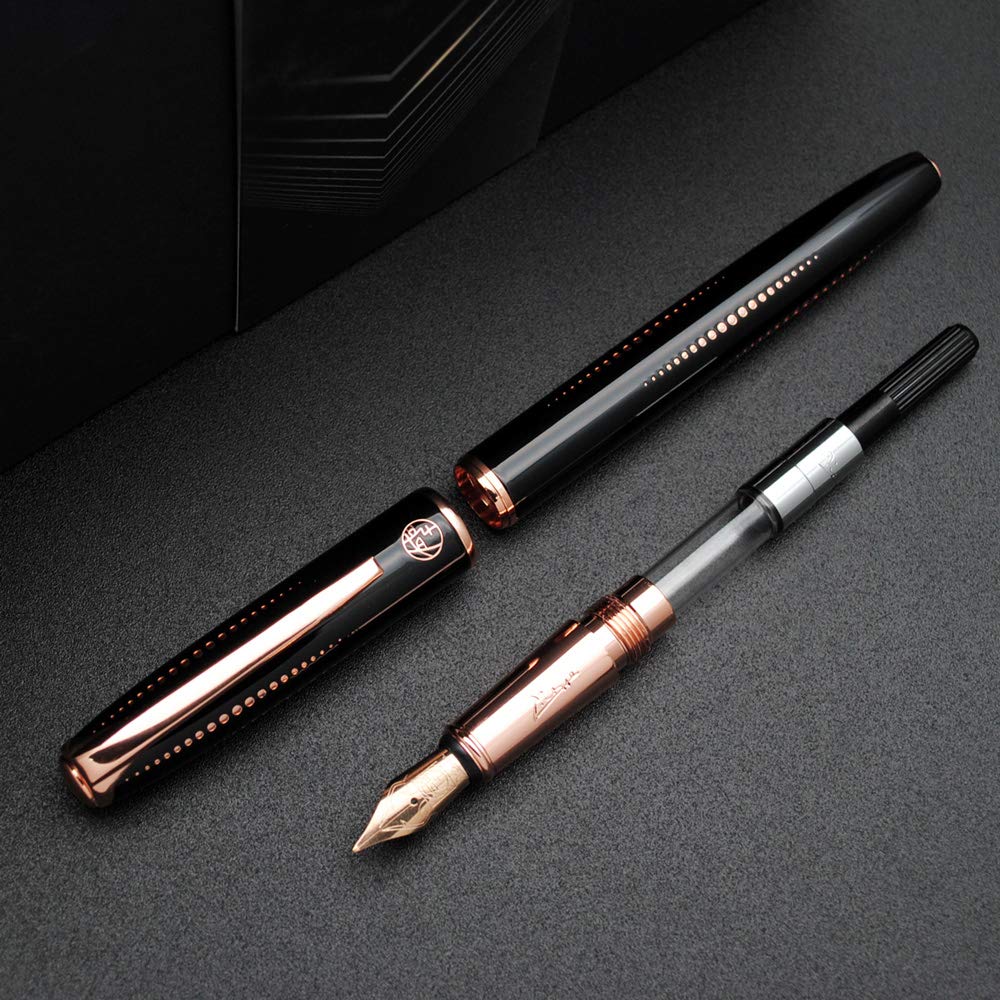 Picasso 916 Malage Fountain Pen Original Box New Version (Starlit Night Black, Medium Nib 0.7mm)