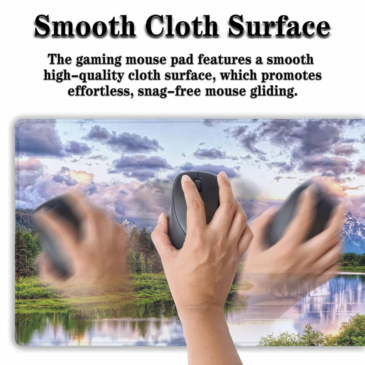 Samgula Gaming Mouse Pad Green Computer Pad, Large Mousepads Desktop Mats, Mouse Pad Big Waterproof