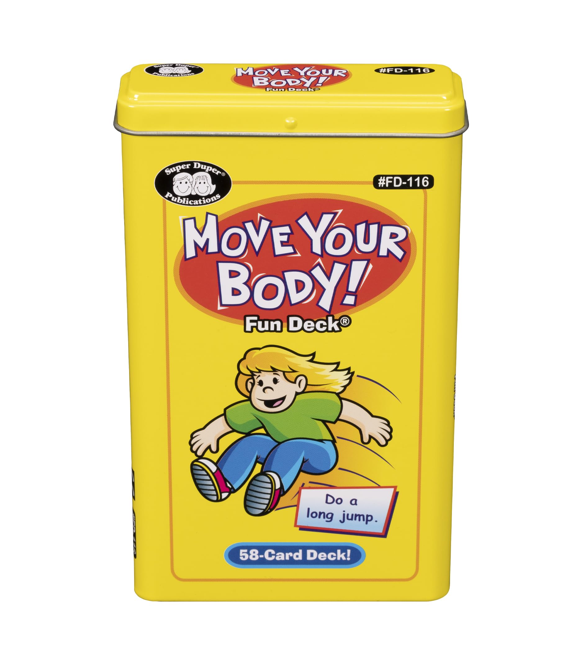 Super Duper Publications | Move Your Body Fun Deck | Occupational Therapy Flash Cards | Educational
