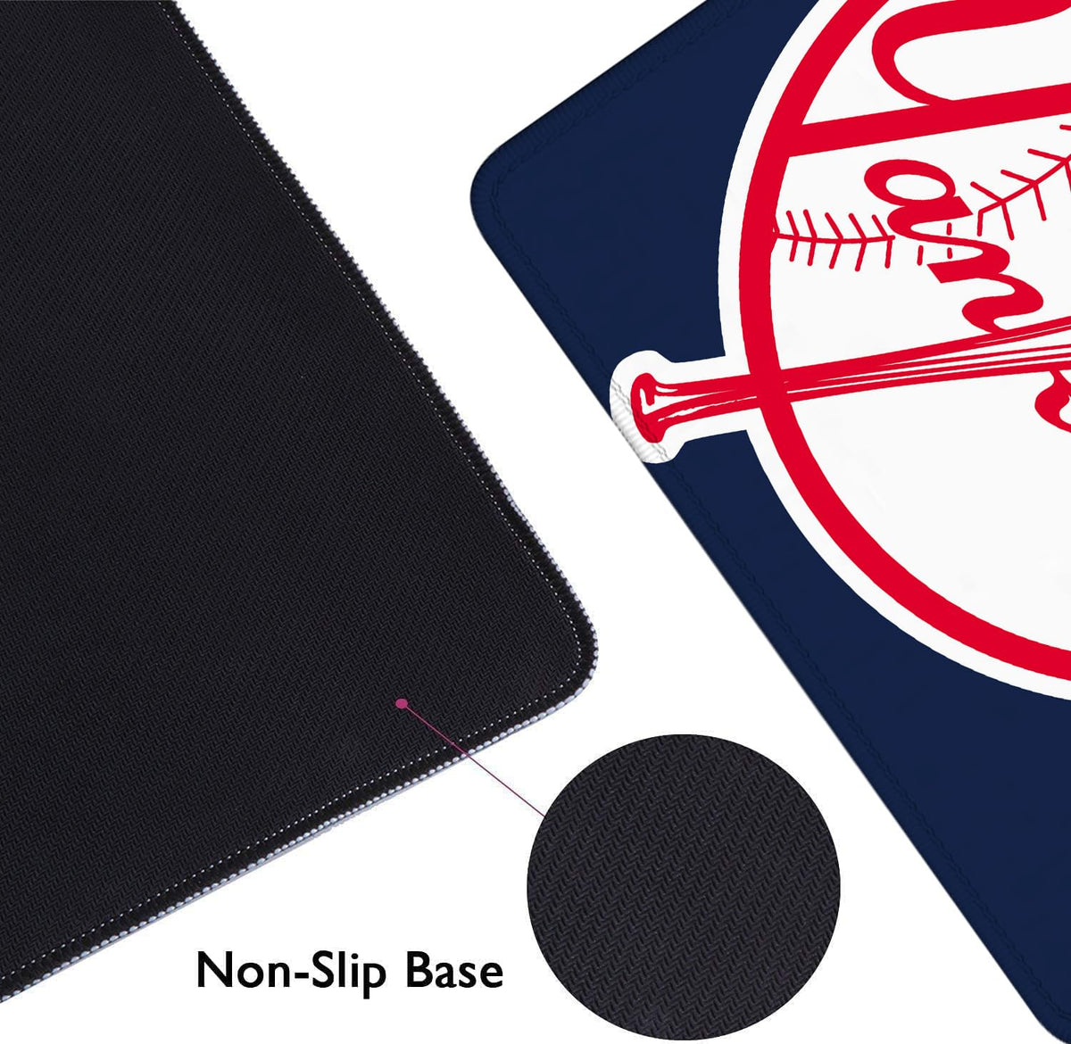 Baseball Mouse Pad Extended Large Gaming Desk Pad 31.5 x 11.8 Inch, XL Mousepad Topographic Mouse