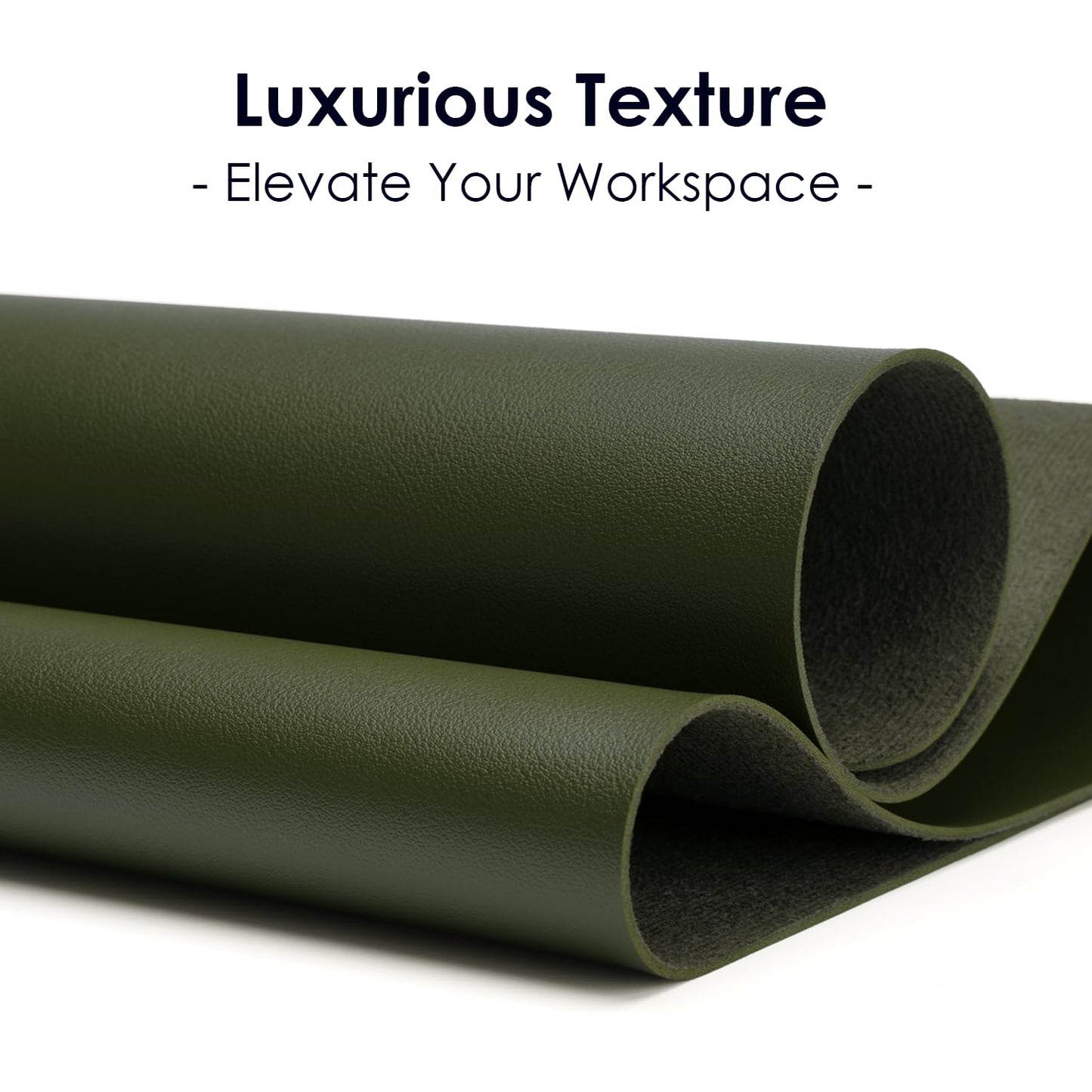 Leather Desk Pad Protector, Waterproof Mouse Pad, PU Desk Mat, Office Desk Cover, Desk Writing Mat