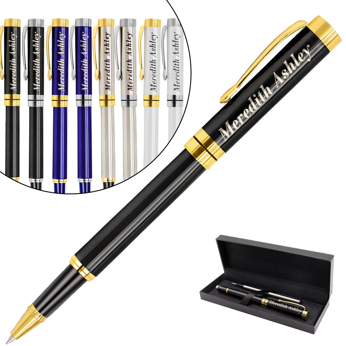 Aolun Personalized Pens,Custom Engraved Pen with Your Name Or Message,Refillable Medium