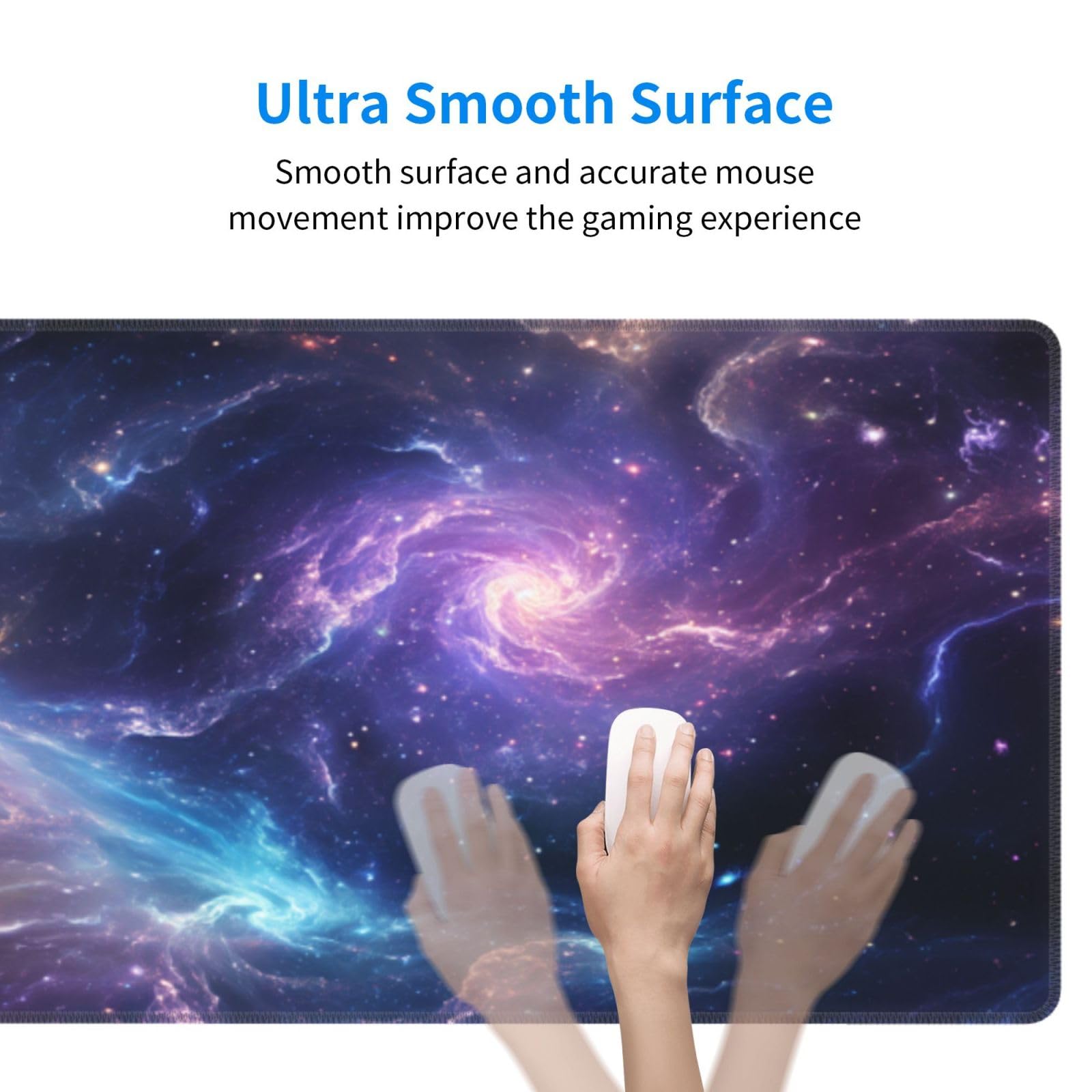 Gaming Mouse Pad Desk Pad,Extended Big Mouse Pad,31.5x11.8 Inch Long Computer Keyboard Mouse Mat