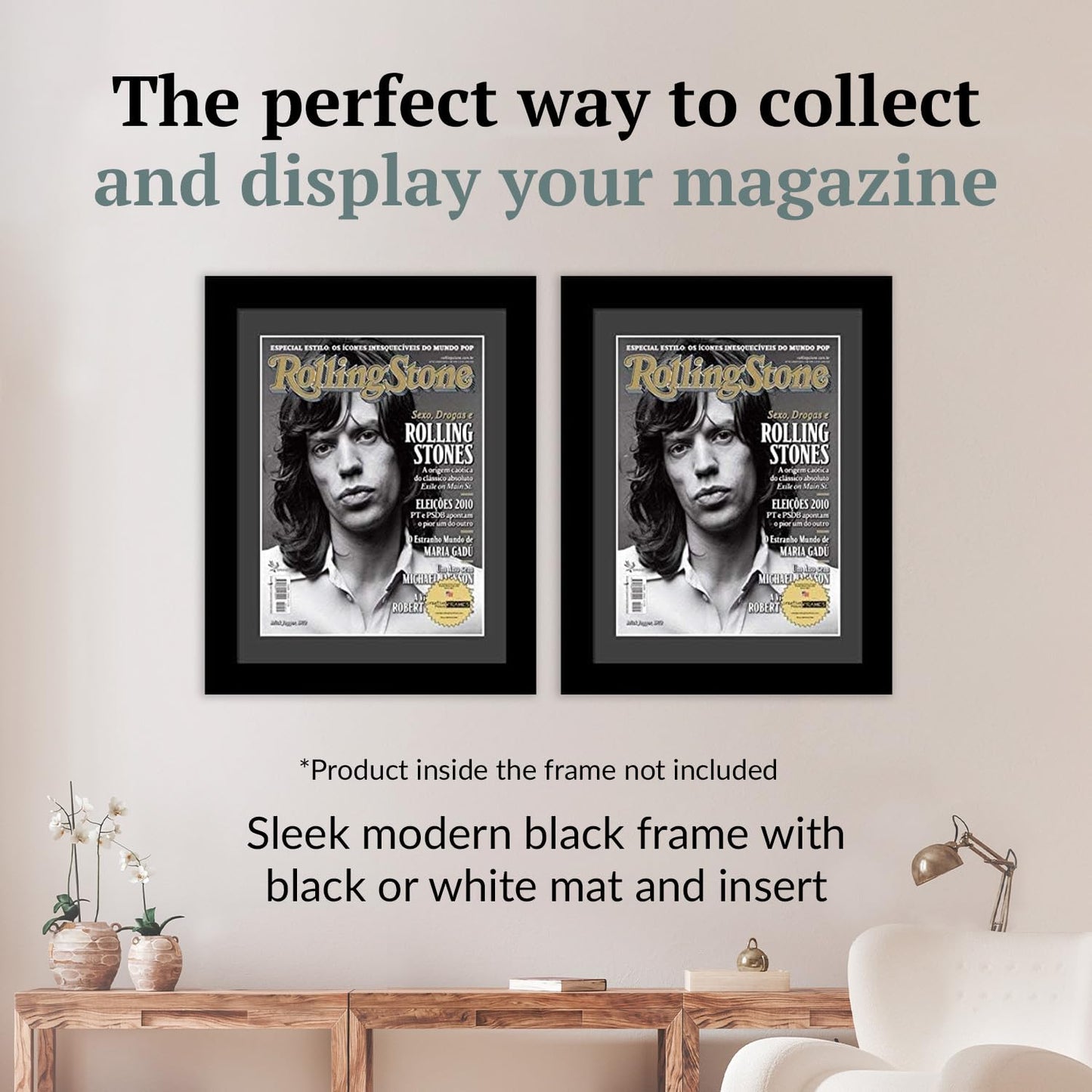 Creative Picture Frames 10.5 x 12.5 Magazine Frame with Full-Strength Glass, Holds Up To A 1/4"