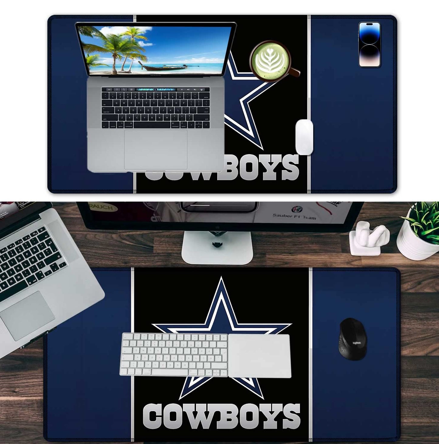 Large Mouse Pad Desk Mat for Home Office, Gaming Mousepad Extended Desk pad - Computer Keyboard