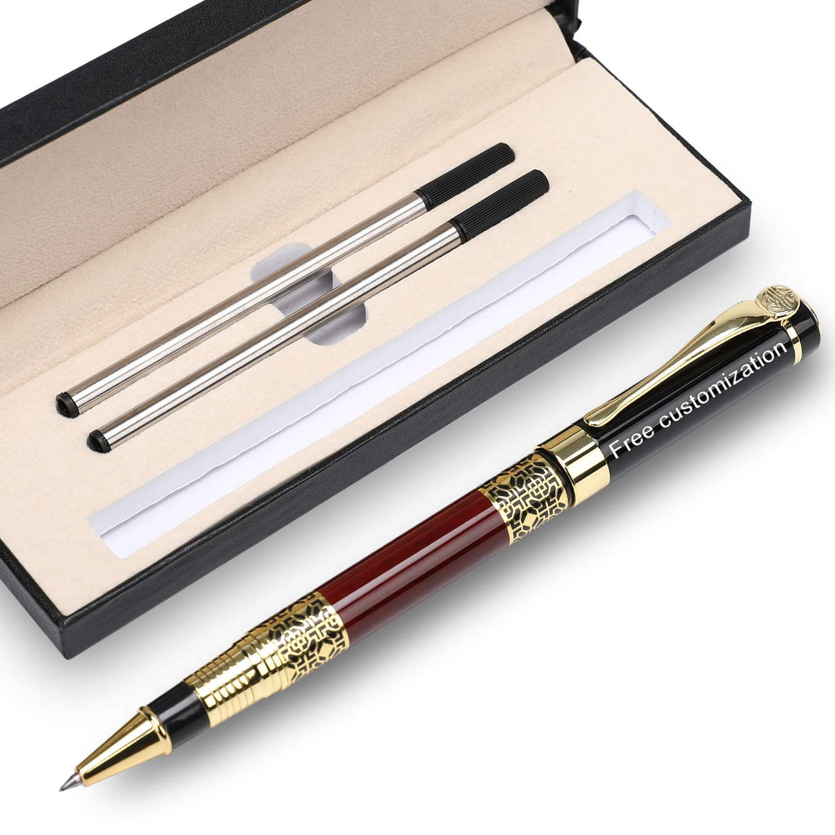 Free Engraving pen Personalized custom pens Roller Ballpen, Ballpoint pen, Ball pen, Medium Refill
