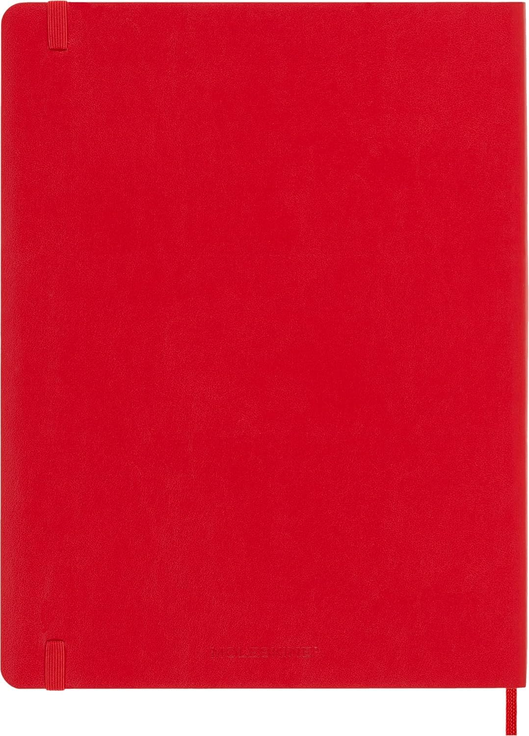 Moleskine Classic Notebook, Soft Cover, XL (7.5" x 9.5") Ruled/Lined, Scarlet Red, 192 Pages