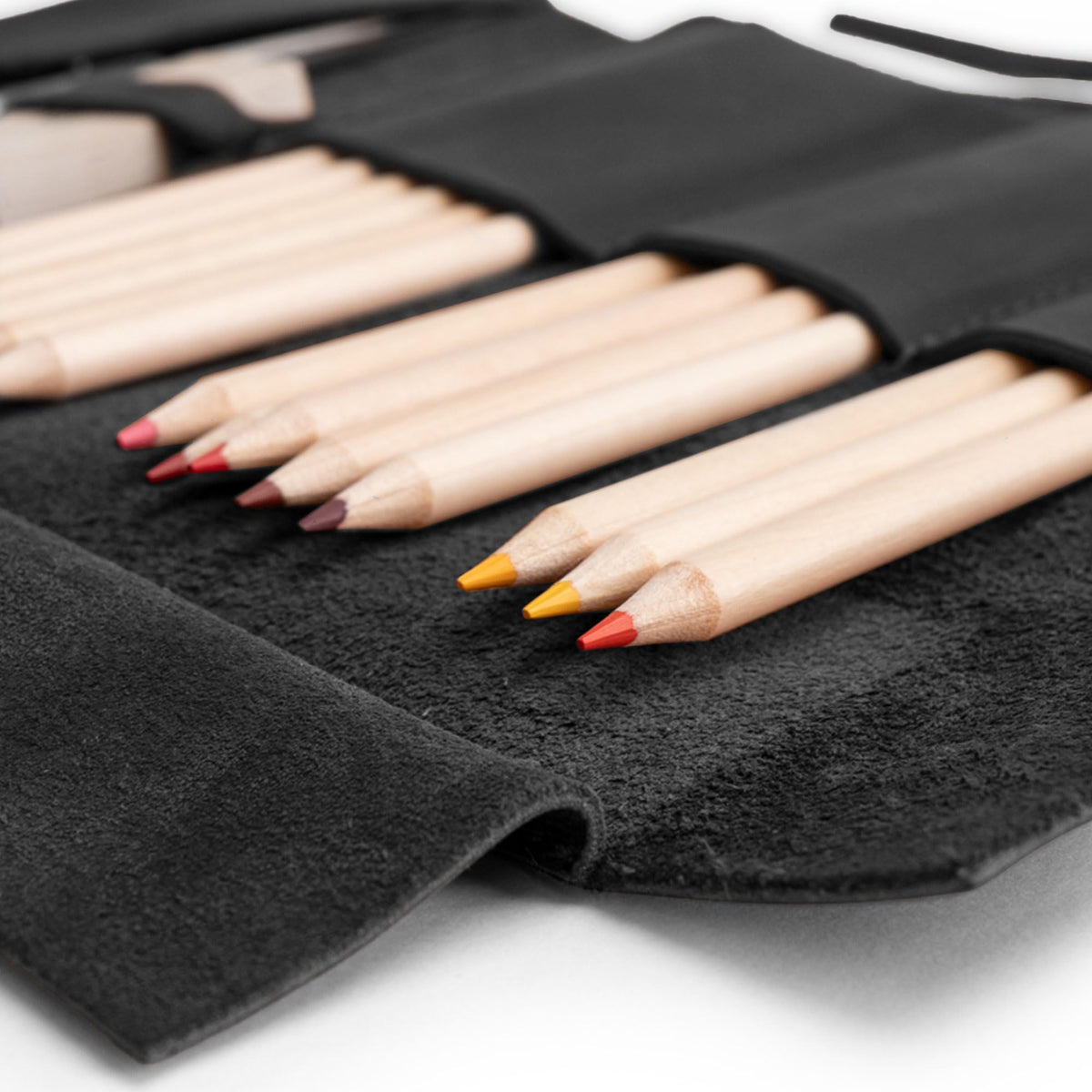 Hide & Drink, Rustic Pencil Roll Pouch, Multi-Purpose Storage Wrap for Scissors, Earphones