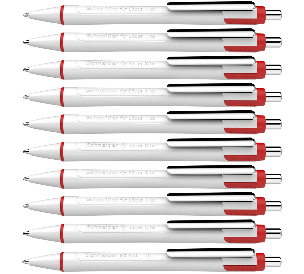 Schneider Slider Xite XB (Extra Broad) Ballpoint Pen, Refillable + Retractable, 1.4 mm, White