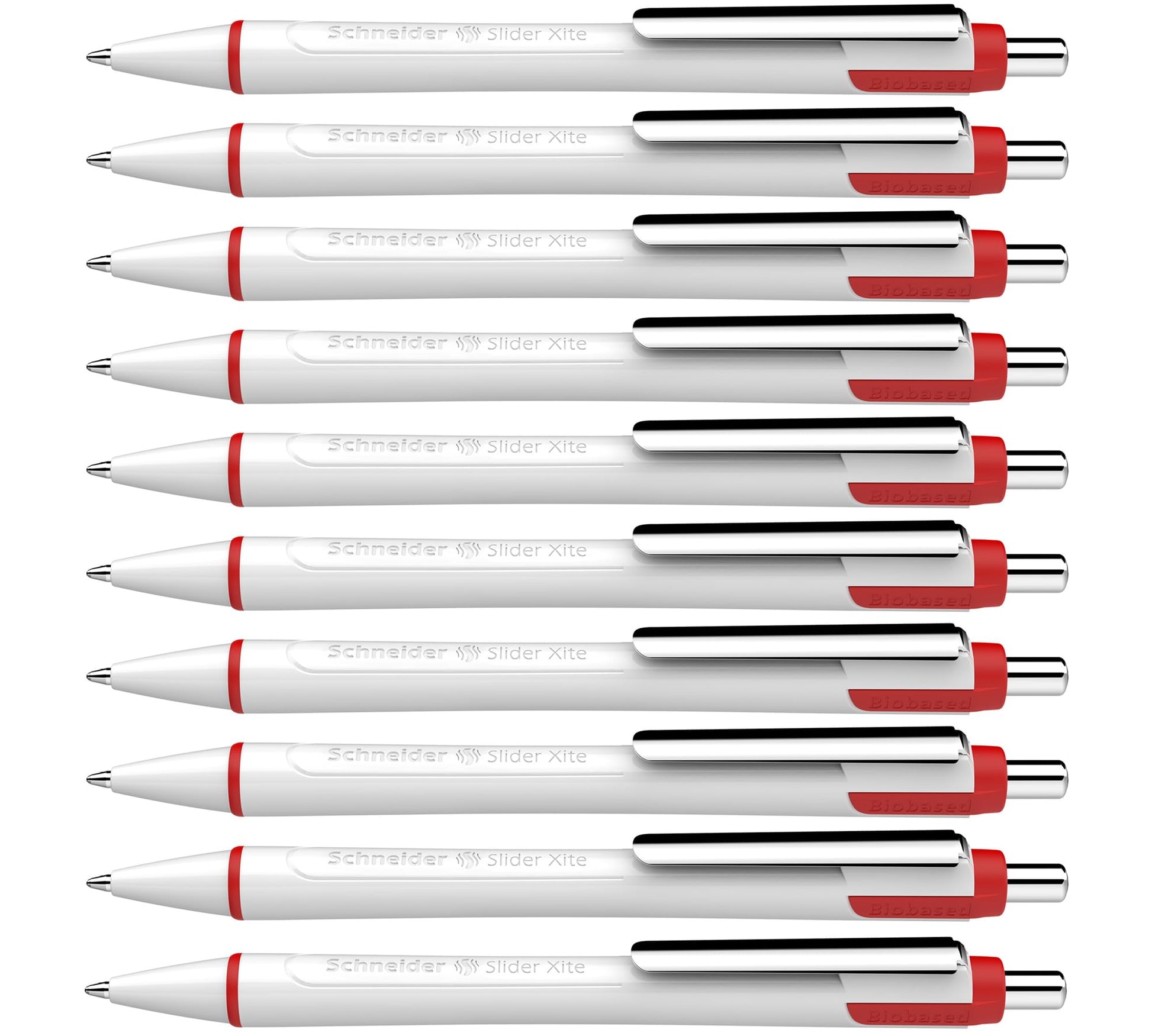 Schneider Slider Xite XB (Extra Broad) Ballpoint Pen, Refillable + Retractable, 1.4 mm, White