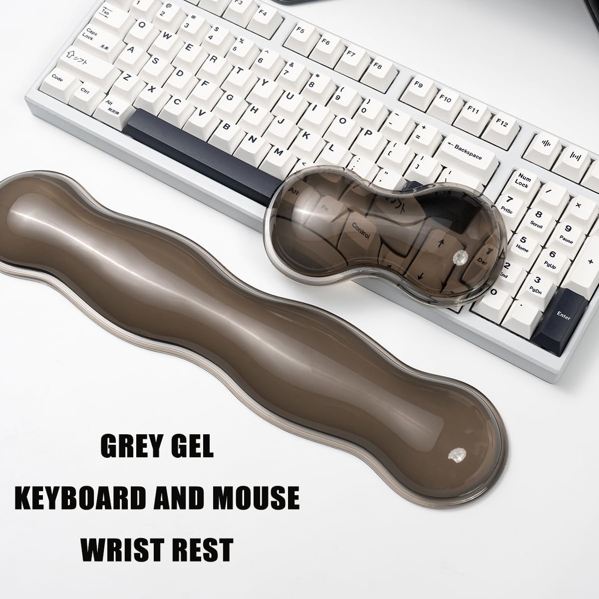 Gel Keyboard Wrist Rest, Grey Wrist Pad for Computer Keyboard