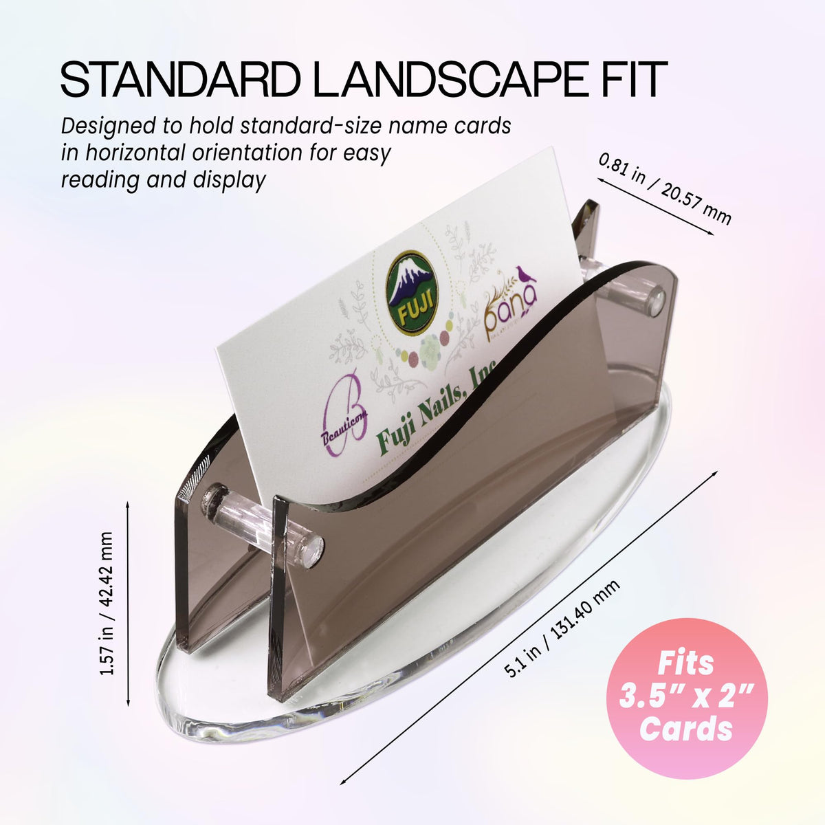 Beauticom Modern Style Business Card Holder Organizer Stand Display for Offices, Receptionist