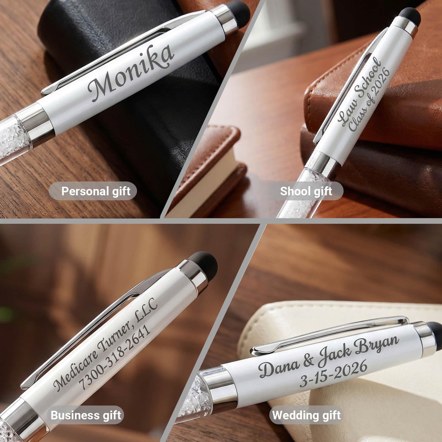 Custom Office Pens - Gift Pens Perfect for Bank, Office, Hotel Lobbies