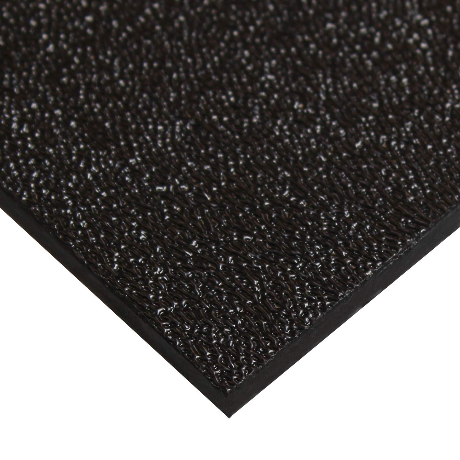Source One Premium 1/8 Inches Black or White Textured ABS Acrylic Sheet (24 x 24, Black)