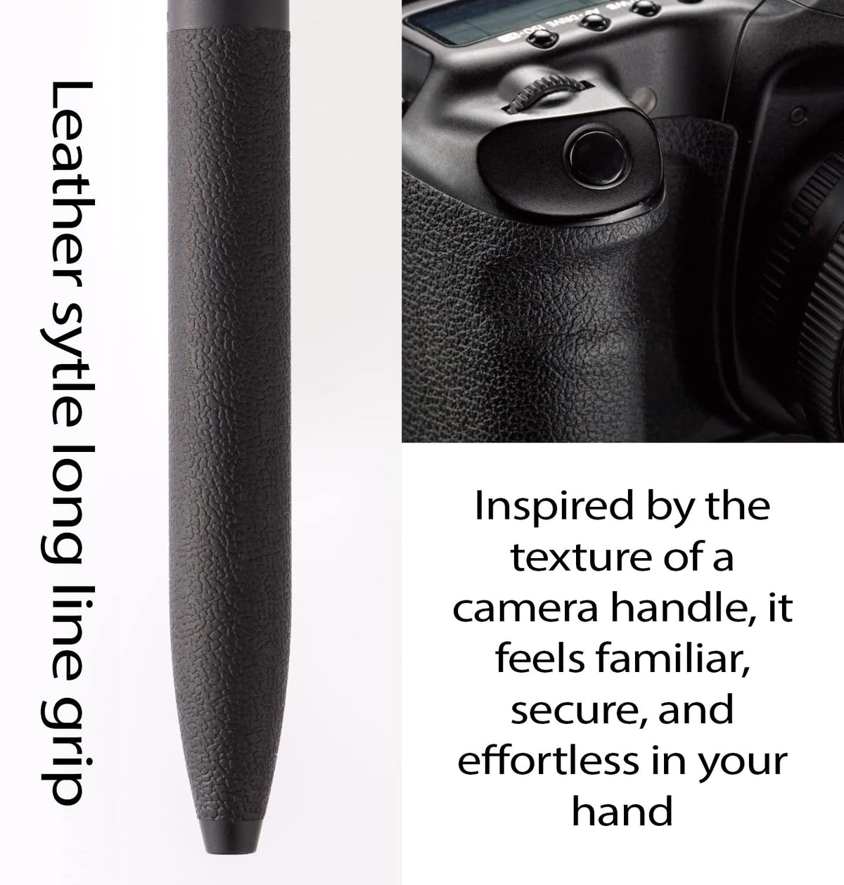 Pentel Oil Based Ballpoint Pen, Calme, 0.5mm, Black, Black Ink, 10 Count BXA105A-A