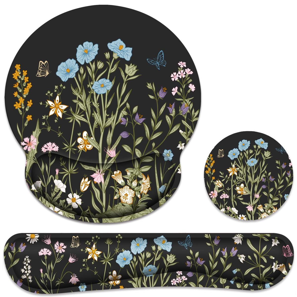 Ergonomic Mouse Pad with Wrist Rest and Keyboard Wrist Rest, Mousepad
