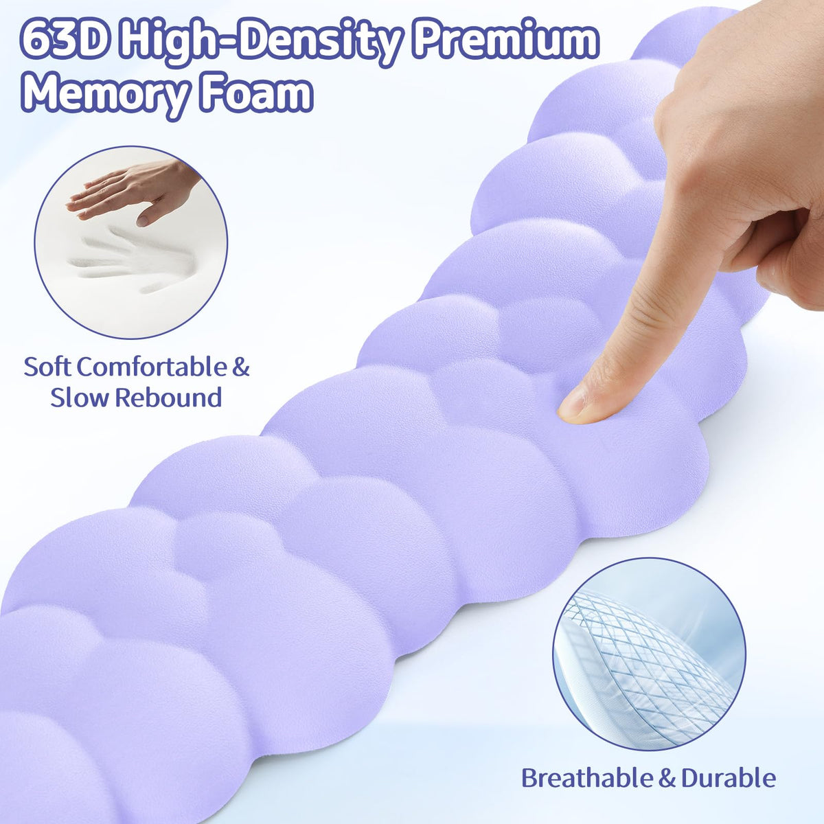 Sushret Cloud Wrist Rest for Keyboard and Mouse, Cloud Keyboard Wrist Rest
