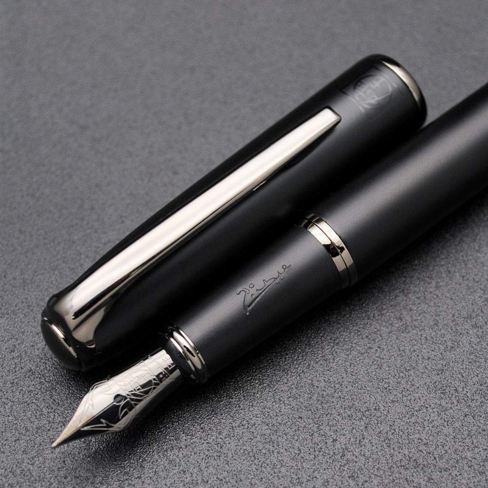 czxwyst Picasso 916 Malage Fountain Pen Original Box New Version (Sunset Gray, Extra Fine Nib