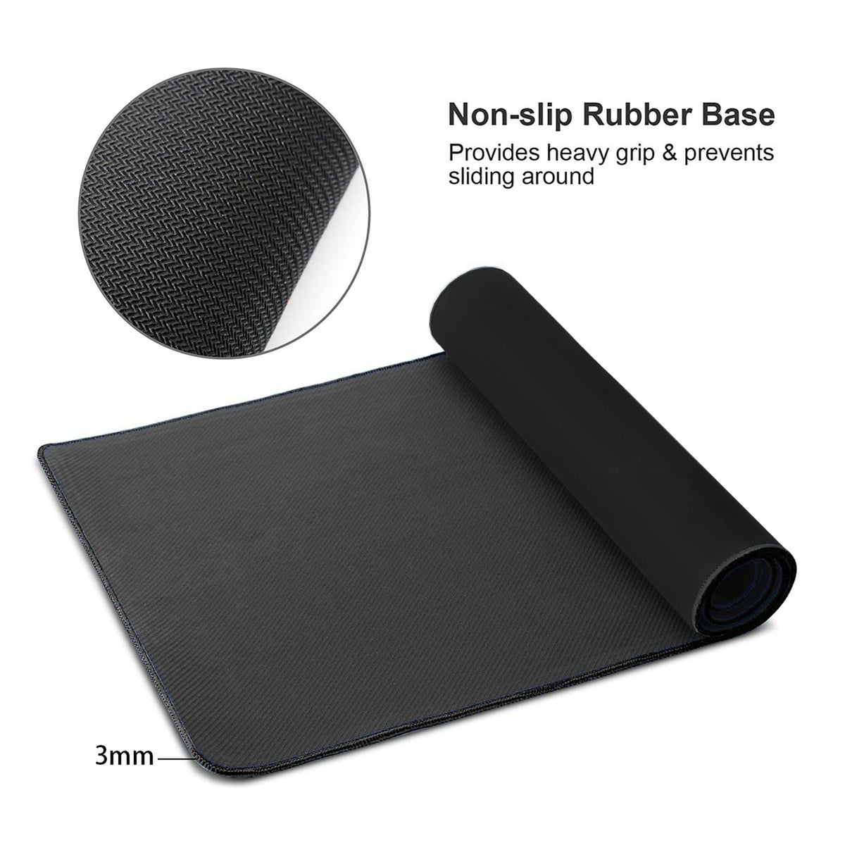 Keebik Gaming Mouse Pad, Spider Red Pattern Mouse Pad Large Extended Computer Mouse Mat Keyboard