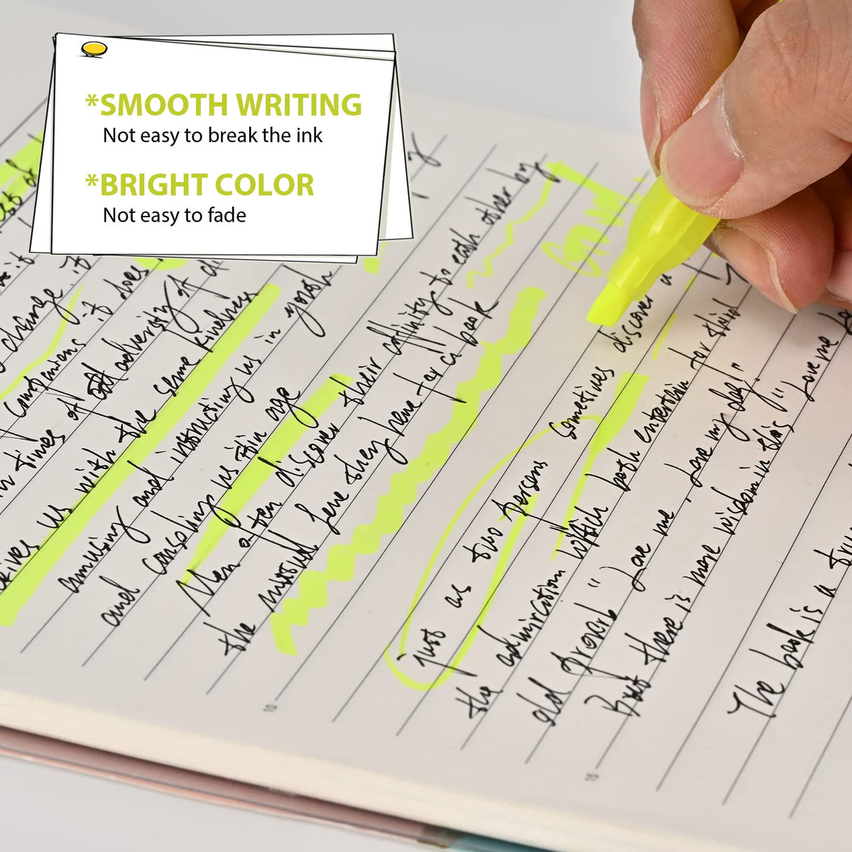coruscant 80 packs of highlighters, yellow highlighter, wide chisel tip marking, quick drying, bulk