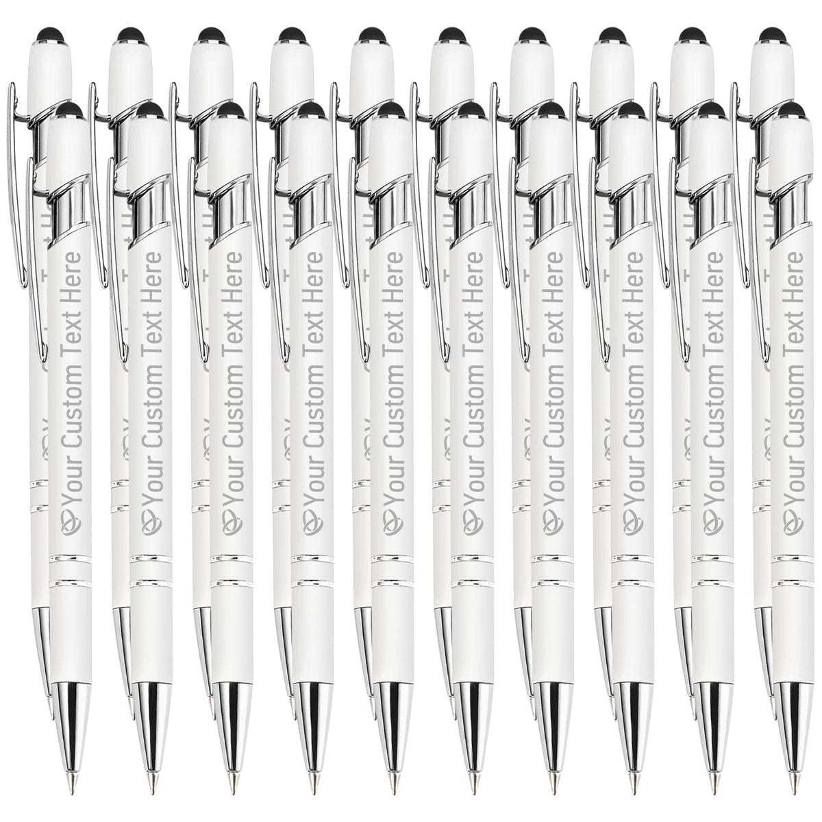 STREADVE Personalized Custom Pens with Name Engraved Logo Text Pen, Pack of 20 Customized Smooth