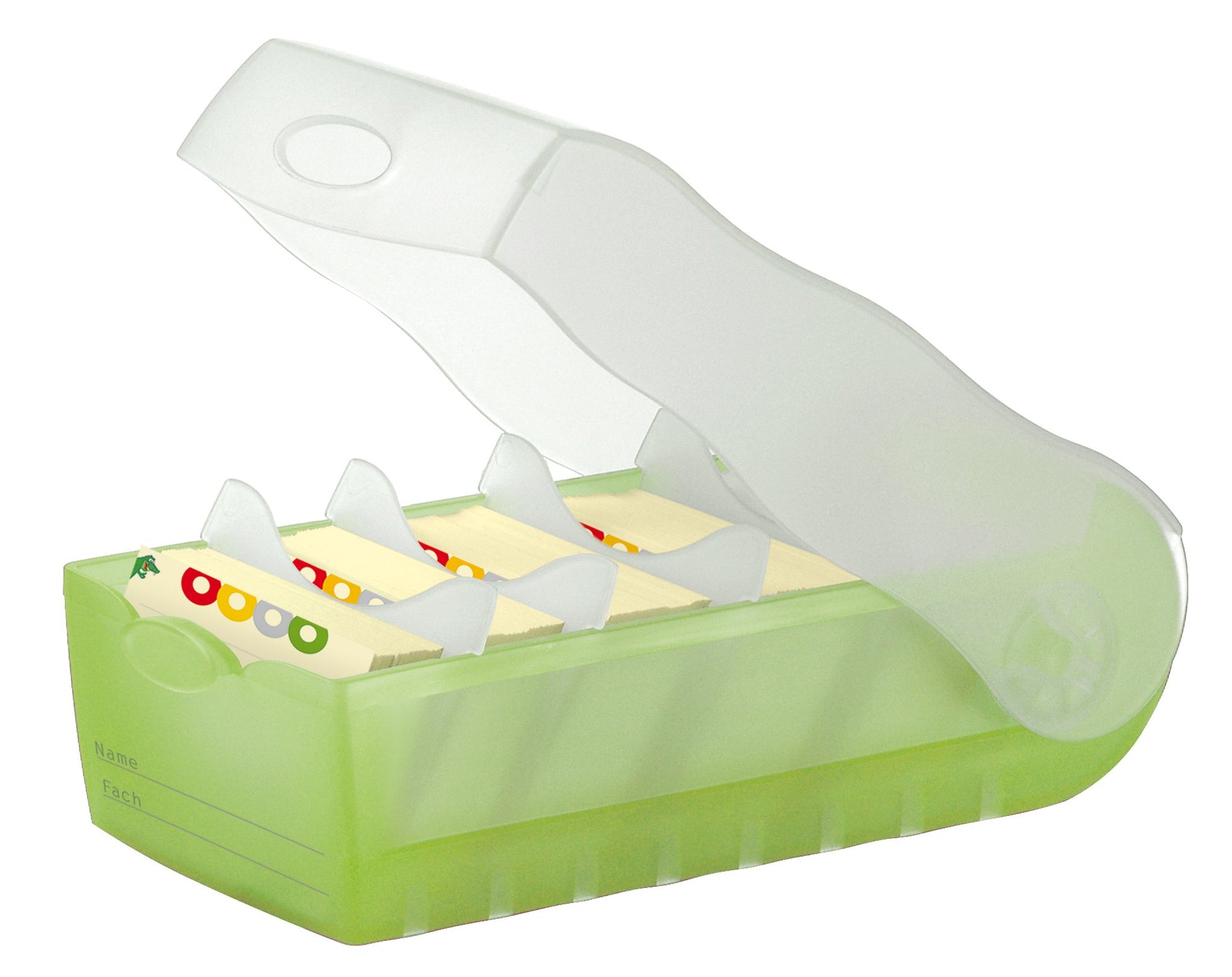 HAN 998-603, Croco Flashcard Index Box. for Learning Vocabulary in an Ingeniously Simple Way, A8