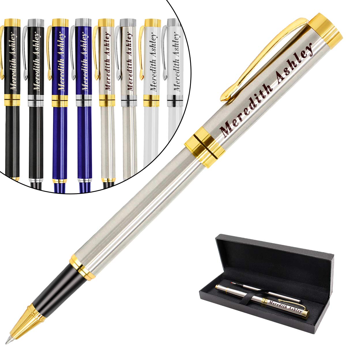 Aolun Personalized Pens,Custom Engraved Pen with Your Name Or Message,Refillable Medium