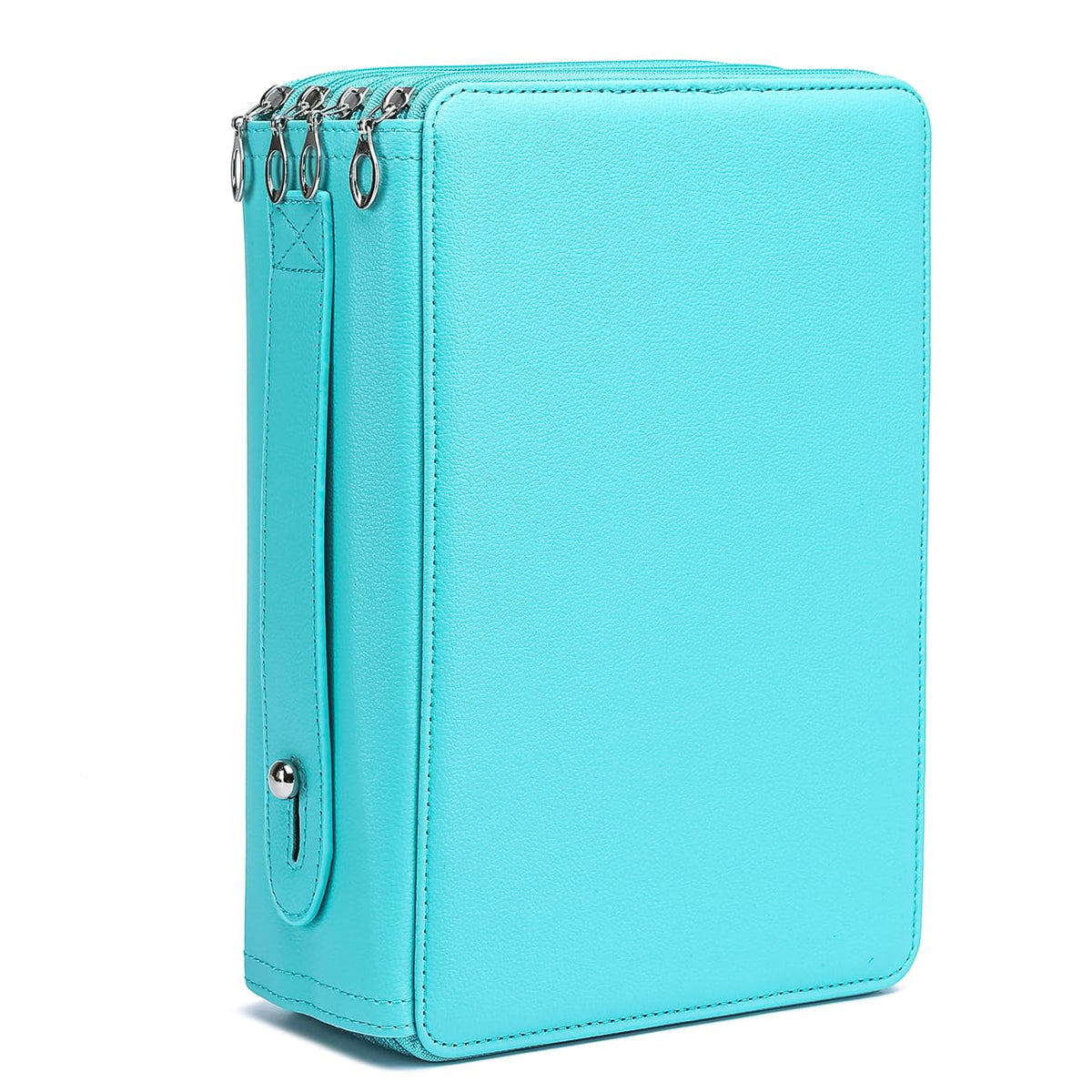 YOUNGCOL 200 Slots Colored Pencil Case - Deluxe PU Leather Pencil Organizer Holder With Zipper