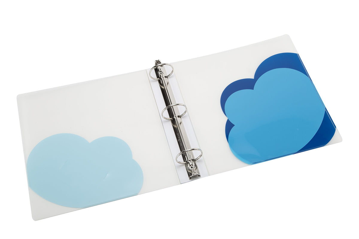 Filexec Products Cloud, Ring Binder, 1.5", Pack of 4 (50494-6458),Blue