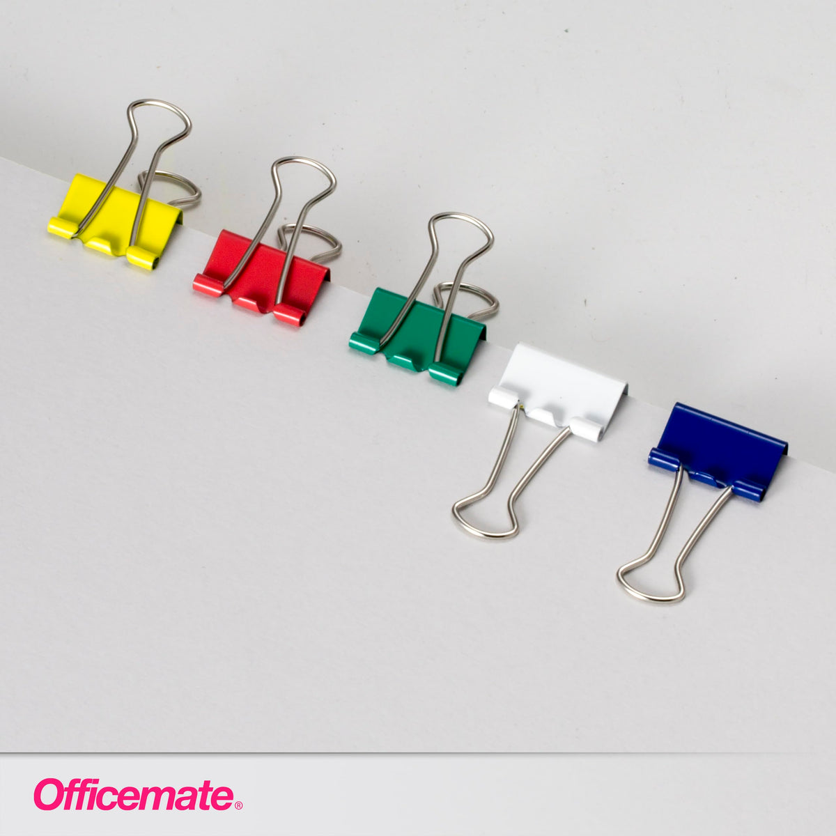 Officemate - Binder Clips, Metal, 3/4quot;, Assorted Colors, 36/Pack 31028 (DMi PK