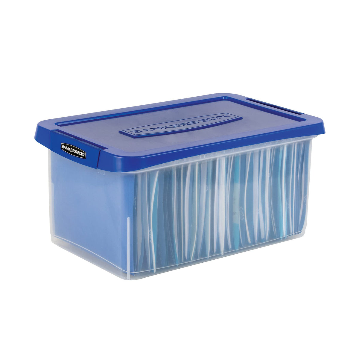 Bankers Box 20-Inch Heavy-Duty Plastic File Box, Letter