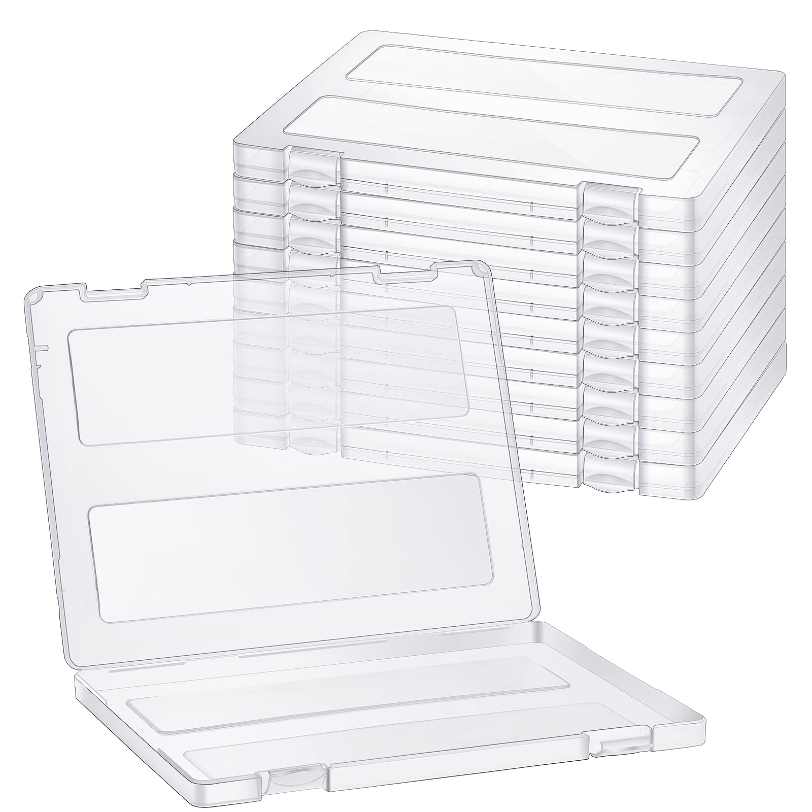 Outus 10 Pieces A4 File Box Paper Photo Storage Box Document Organizer