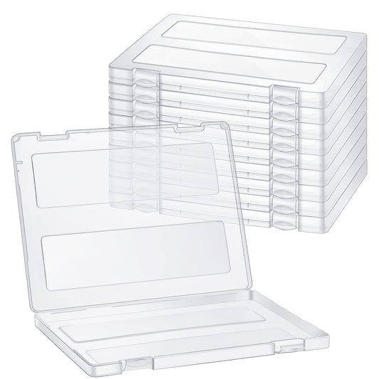 Outus 10 Pieces A4 File Box Paper Photo Storage Box Document Organizer