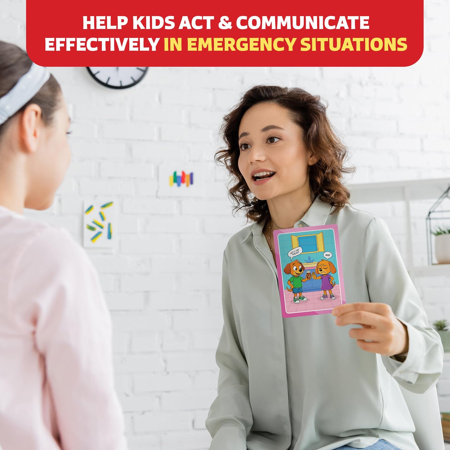 Who What Why Safety Conversation Cards for Kids, SEL Game, Ages 4+