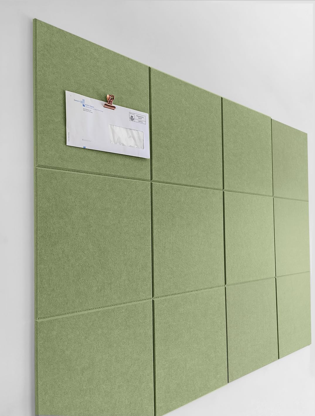 DECORITA Felt Wall Tiles | Large Cork Board Alternative | Aesthetic Felt Bulletin Board for Office