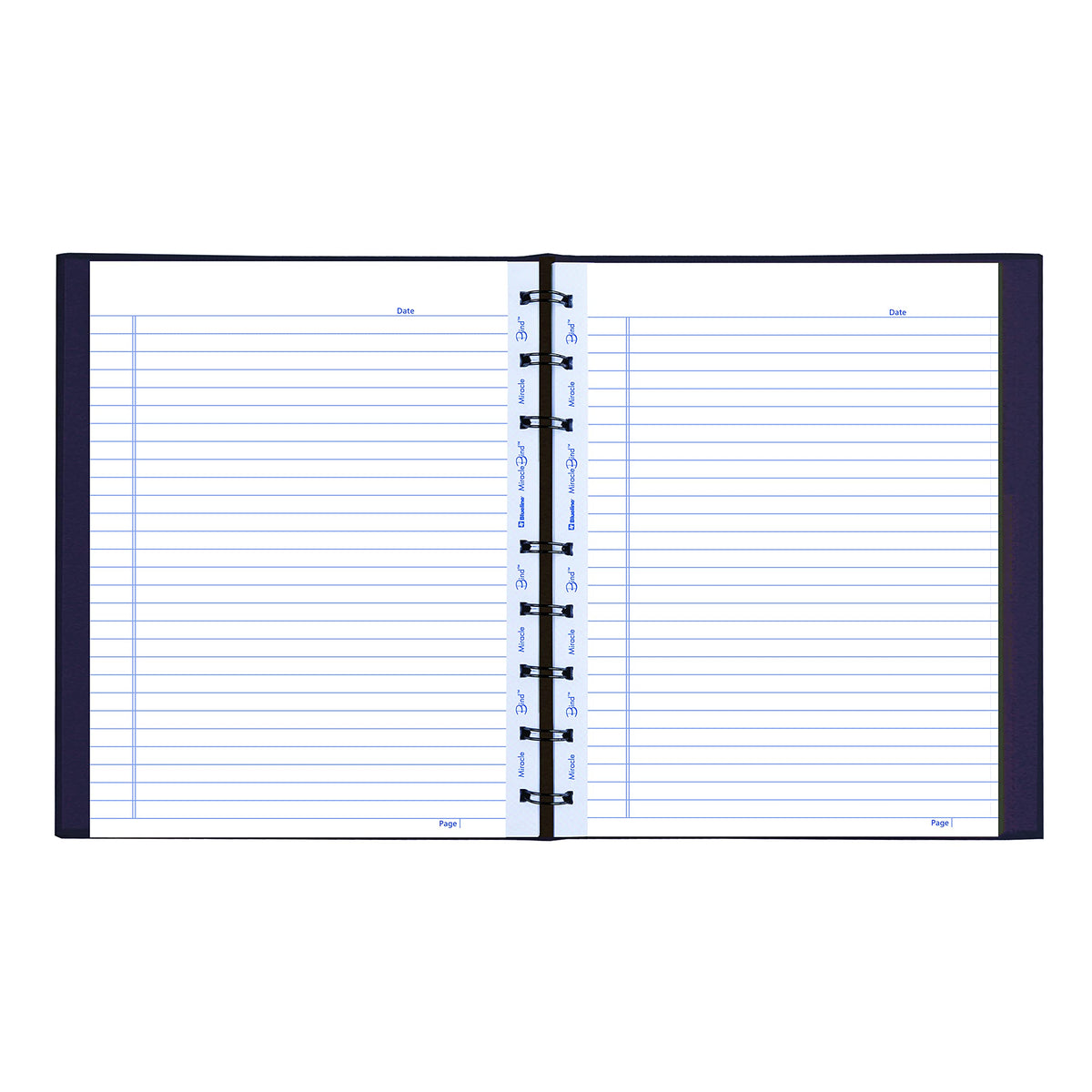 Blueline MiracleBind Notebook, 1-Subject, Medium/College Rule, Purple Cover, (75) 9.25 x 7.25 Sheets